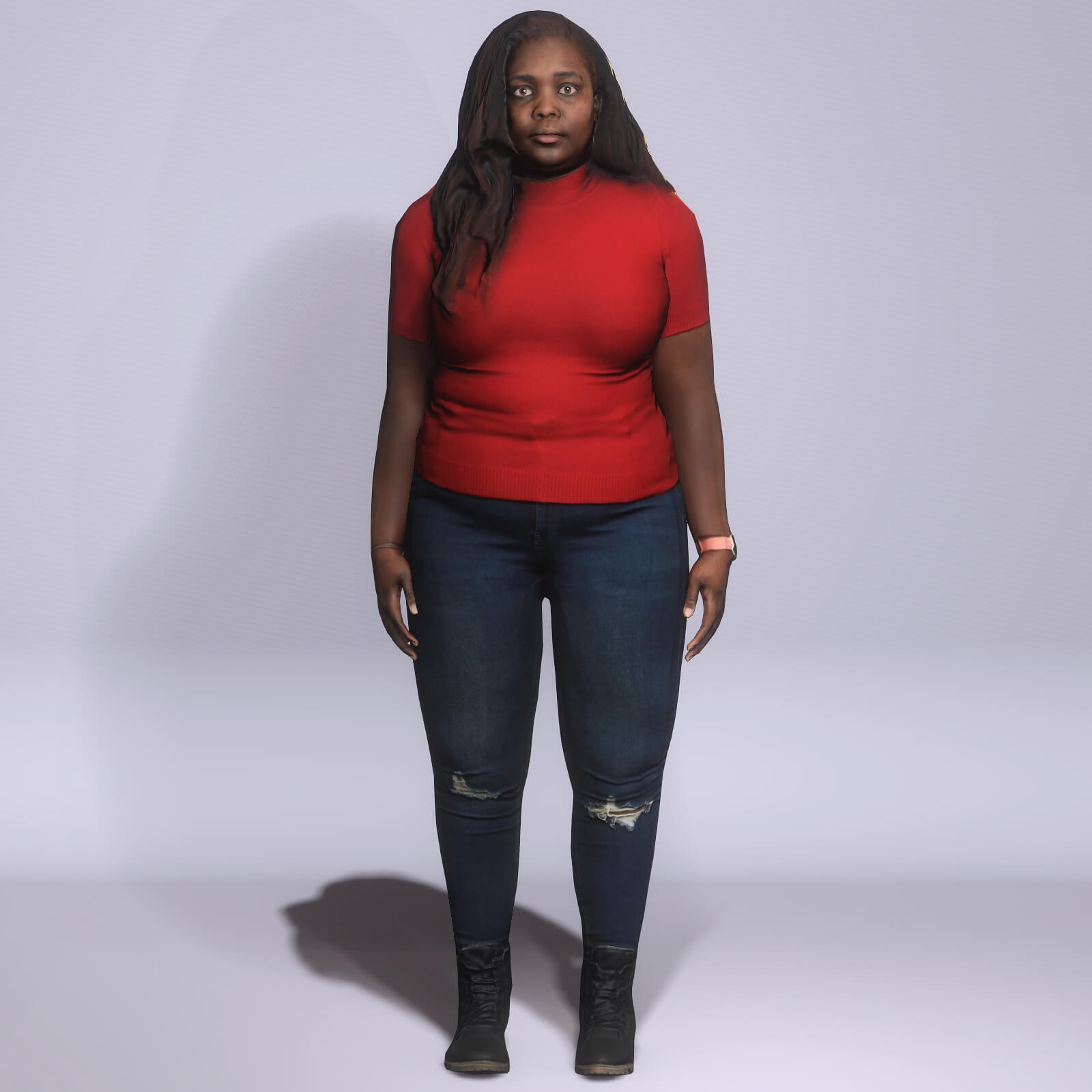 Middle-aged female patient option